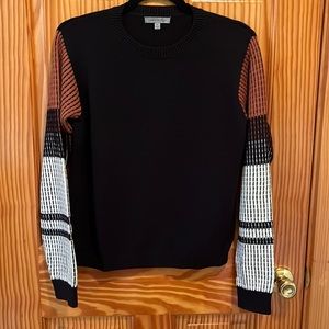 Cable Stitch black sweater Medium
